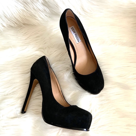 Steve Madden Shoes - Steve Madden Stokker Suede Platform Heels 8.5M